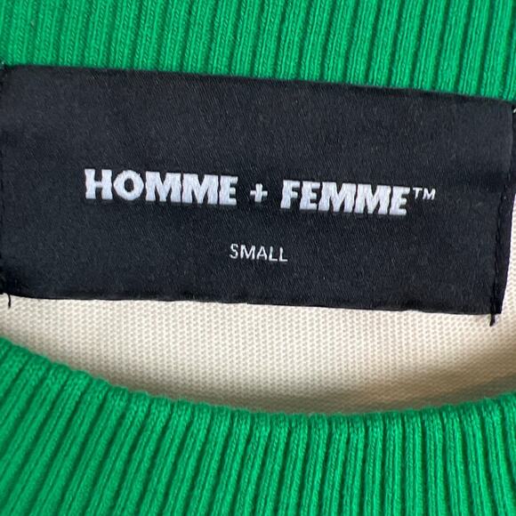 HOMME + FEMME Streetwear Unisex Cotton T-Shirt Sand and Green Size S NWOT - Picture 7 of 9